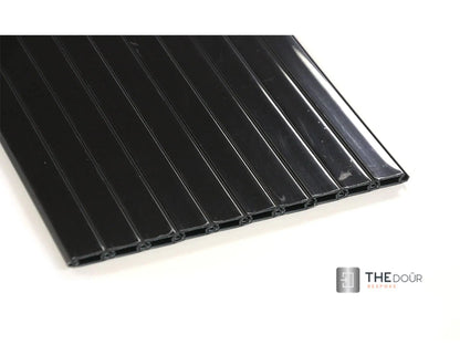 Tambour Door 1 x 1000mm x 20mm x 8mm Slat – High Gloss Black or Silver - TAMdoûr Universal THEdoûr Bespoke