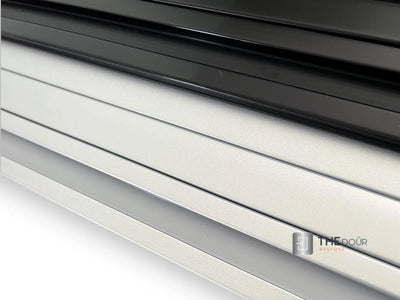 Tambour Door End Profile with Integrated Handle – 1 X 1000mm Length Silver or Black - TAMdoûr Universal THEdoûr Bespoke