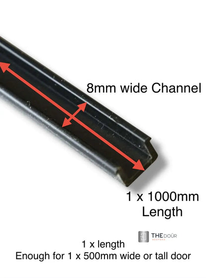 Tambour Door Straight Track 1 x 1000mm For 8mm Easy Cut Slats THEdoûr Bespoke