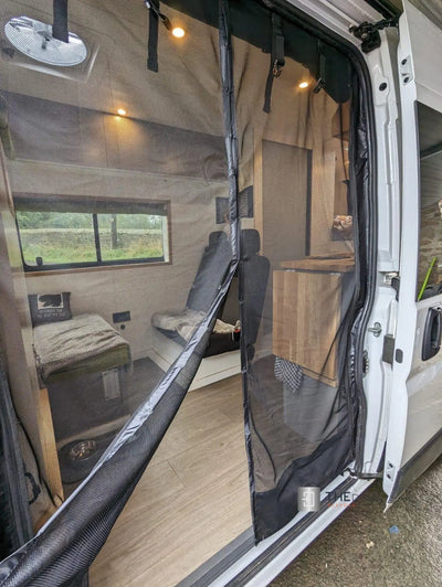 VANdour Mosquito Net Screen - Fits Medium to Large Campervans With Added Privacy Layer VANdoûr