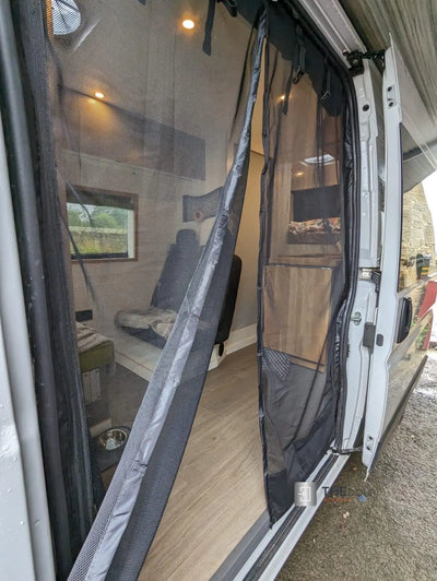 VANdour Mosquito Net Screen - Fits Small Campervans With Added Privacy Layer VANdoûr