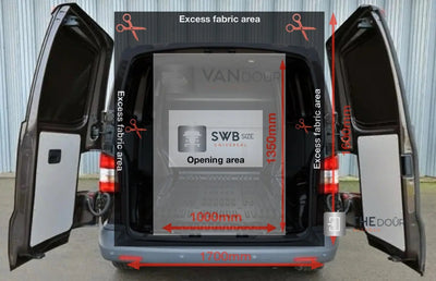 VANdour Mosquito Net Screen - Fits Small Campervans With Added Privacy Layer VANdoûr