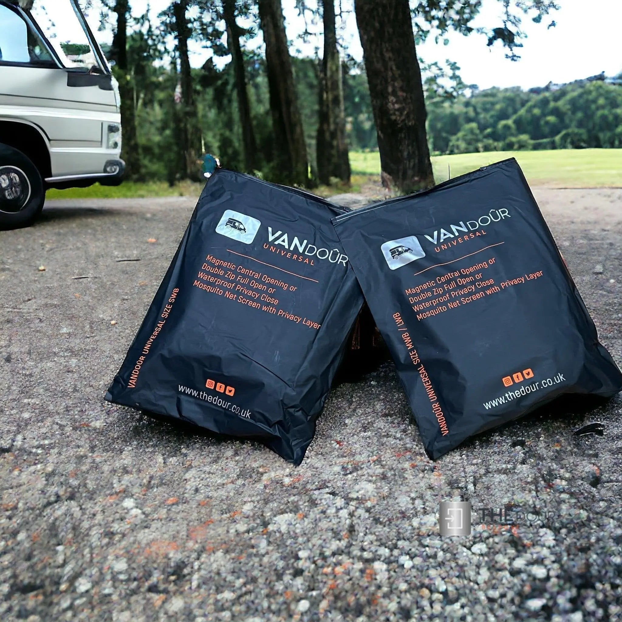 VANdour Mosquito Net Screen - Fits Small Campervans With Added Privacy Layer VANdoûr