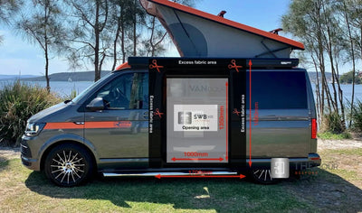 VANdour Mückennetz - Passt für kleine Wohnmobile mit zusätzlicher Privatschicht VANdoûr