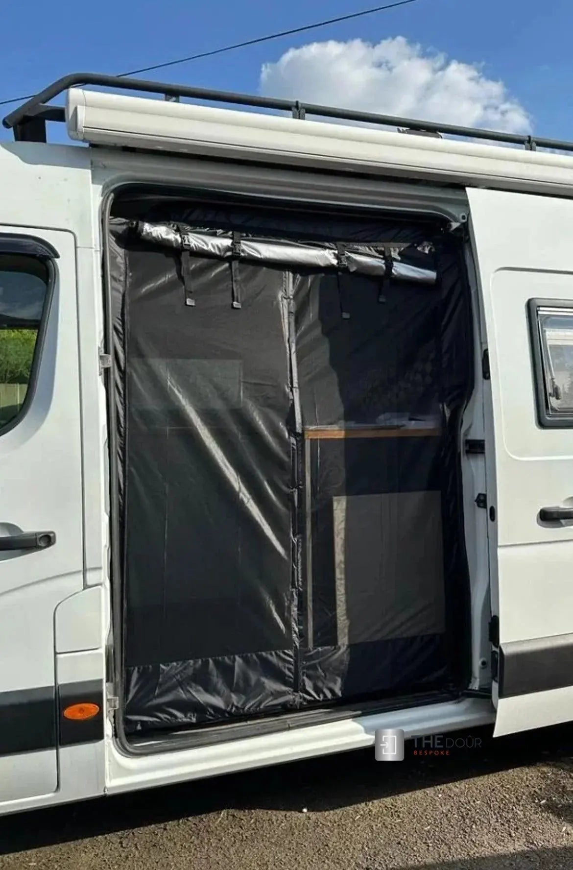 VANdour Mosquito Net Screen - Fits Small Campervans With Added Privacy Layer VANdoûr