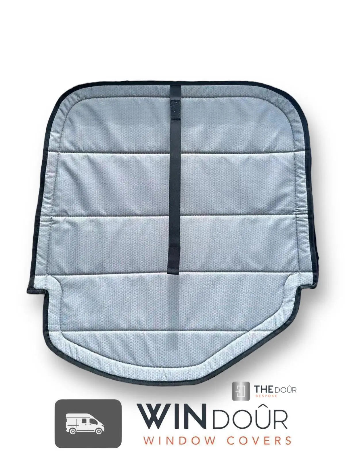 WINdoûr insulated￼ Blackout Covers with Large Net Storage Pocket. Window Covers for Sprinter Rear Doors THEdoûr Bespoke