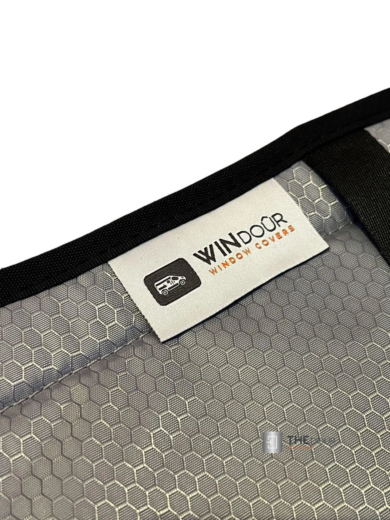 WINdoûr insulated￼ Blackout Covers with Large Net Storage Pocket. Window Covers for Sprinter Rear Doors THEdoûr Bespoke
