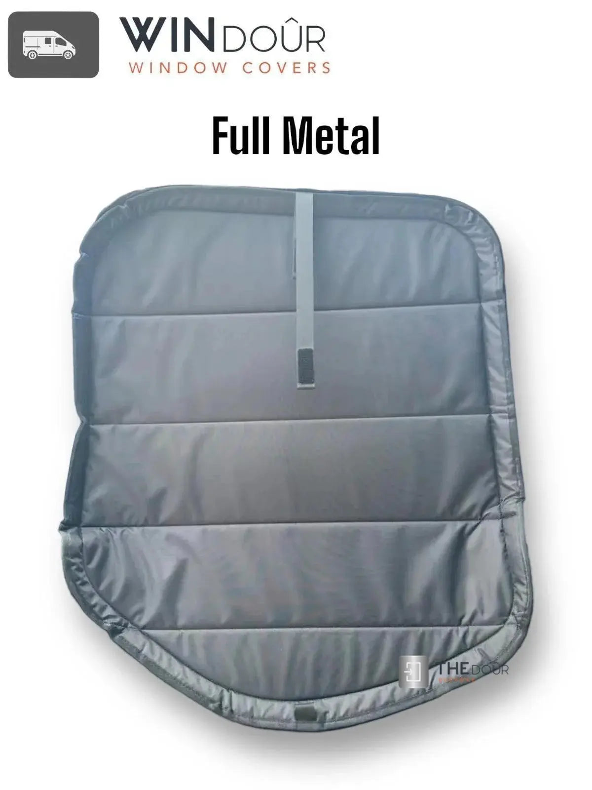 WINdoûr insulated￼ Blackout Covers with Large Net Storage Pocket. Window Covers for Sprinter Rear Doors THEdoûr Bespoke