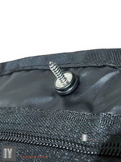ZIPdoûr Shower Door 4x4 Camper Van / RV - Double Insulated Zip Close in Various Sizes ZIPdoûr