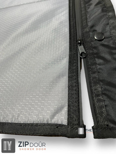 ZIPdoûr Shower Door 4x4 Camper Van / RV - Double Insulated Zip Close in Various Sizes ZIPdoûr