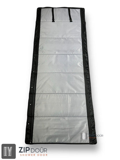 ZIPdoûr Shower Door 4x4 Camper Van / RV - Double Insulated Zip Close in Various Sizes ZIPdoûr