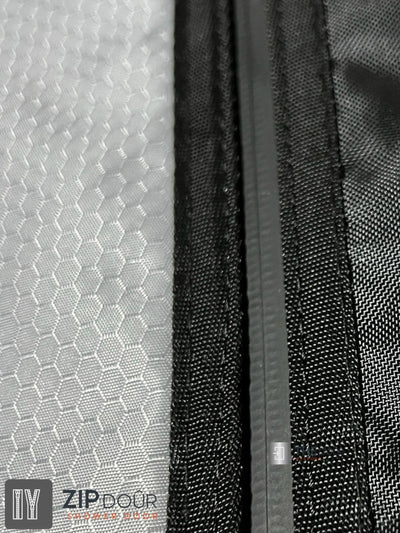 ZIPdoûr Shower Door 4x4 Camper Van / RV - Double Insulated Zip Close in Various Sizes ZIPdoûr