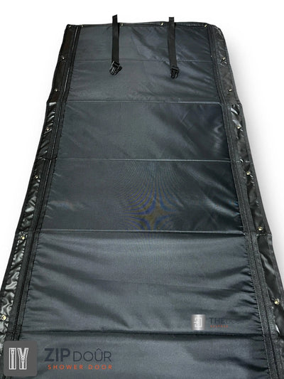 ZIPdoûr Shower Door 4x4 Camper Van / RV - Double Insulated Zip Close in Various Sizes ZIPdoûr