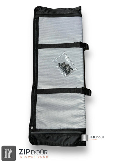 ZIPdoûr Shower Door 4x4 Camper Van / RV - Double Insulated Zip Close in Various Sizes ZIPdoûr