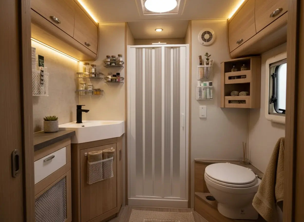 FLEXdoûr Zero-Glass Safe PVC Folding Shower Door | Side Opening, 1850mm Height, Various Widths THEdoûr Bespoke