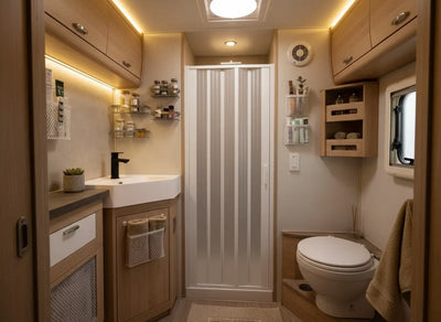 FLEXdoûr Zero-Glass Safe PVC Folding Shower Door | Side Opening, 1850mm Height, Various Widths THEdoûr Bespoke