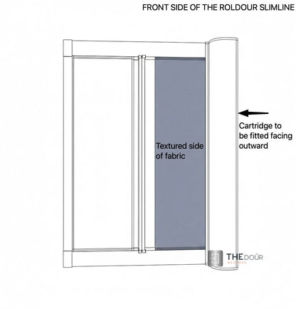 ROLdour Slimline Horizontal 400mm up to 1500mm Tall x 400mm up to 1000mm Wide, Retractable Roller Blackout or Mosquito Net Blinds Custom Made to Measure THEdoûr Bespoke