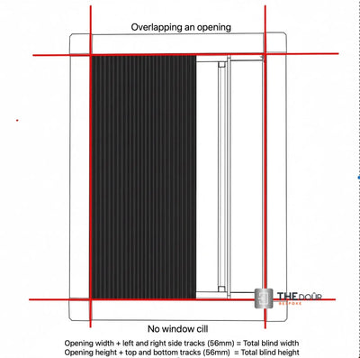 WINdoûr Maßgefertigte Falt-Honigwaben-Isolier-Rollos oder Netze 400mm - 1000mm hoch x bis zu 2000mm breit THEdoûr Maßanfertigung