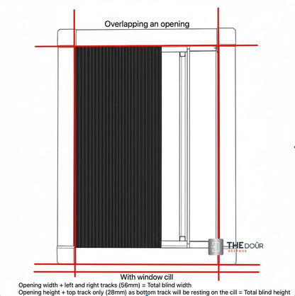 WINdoûr Custom Made Pleated Honeycomb Insulated Blackout Blind or Net 400mm - 1000mm Tall x up to 2000mm Wide THEdoûr Bespoke