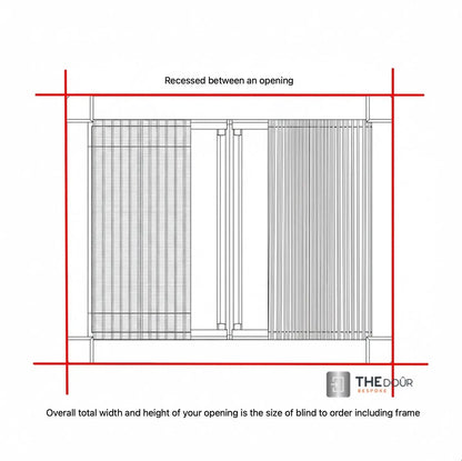 WINdoûr DUO Made to Measure Honeycomb Insulation Complete Blackout Blind & or Net up to 2000mm Tall x up to 2000mm Wide THEdoûr Bespoke