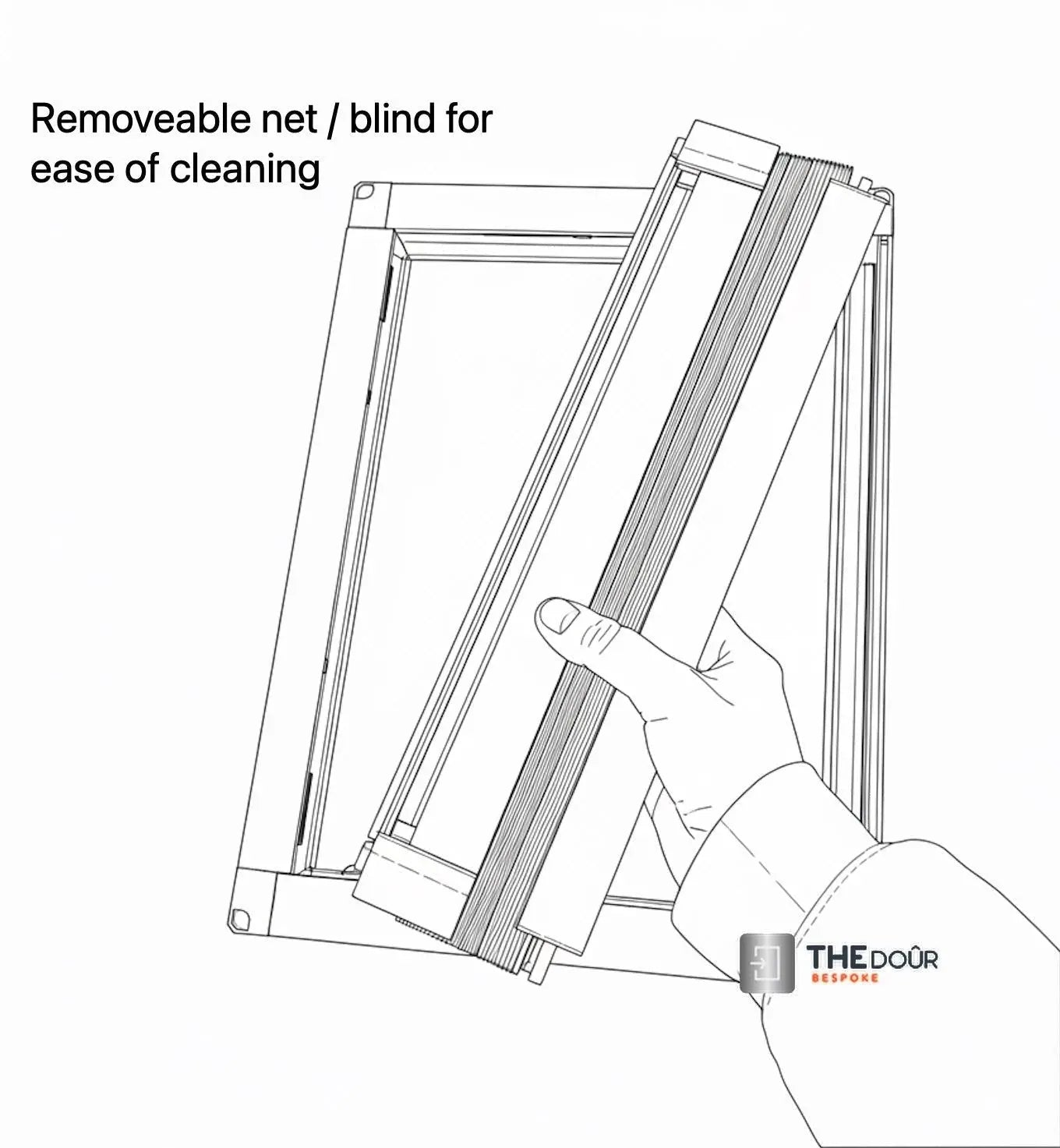 WINdoûr Custom Made Pleated Honeycomb Insulated Blackout Blind or Net 400mm - 1000mm Tall x up to 2000mm Wide THEdoûr Bespoke