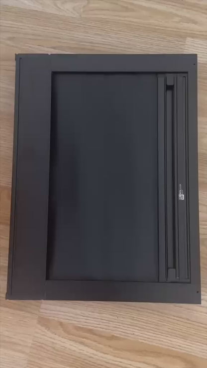 ROLdoûr Noir - Custom Campervan / RV Shower Door | Made to Measure (1000mm–2000mm Tall x 500mm – 1000mm Wide)