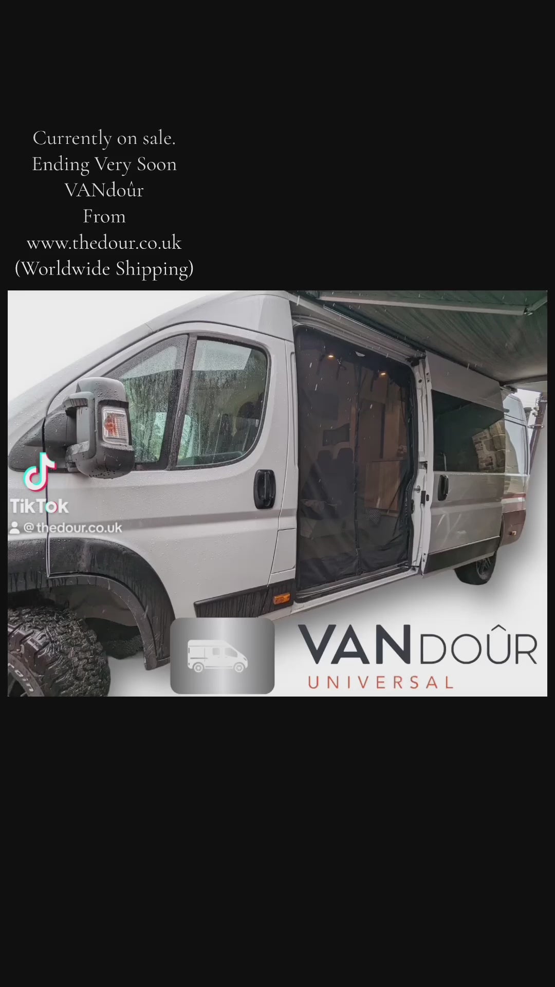 VANdour Mosquito Net Screen - Fits Medium to Large Campervans With Added Privacy Layer