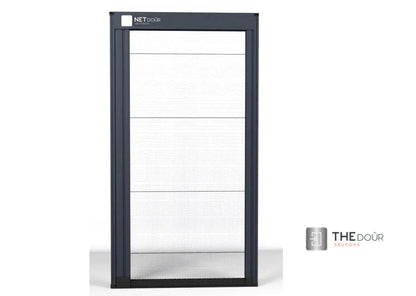 Tambour Silver Door kit - Sliver handle 1500mm to 2000mm tall options-TAMdour-door,horizontal Slide,shower,shower door,silver door,Tambour door,Tambour shower door