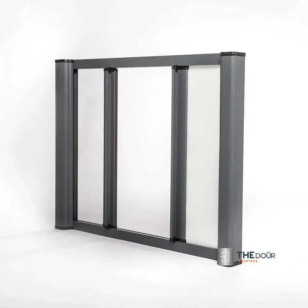 ROLdour Duo Screen Retractable door kit - Dark Brown frame 1000mm up to 2000mm tall options-TAMdour-Dark brown,door,duo screen,retractable door,retractable Roller door,ROLdour,shower,shower door