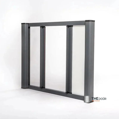 ROLdour Duo Screen Einziehbares Türset - Dunkelbrauner Rahmen 1000mm bis 2000mm hohe Optionen - TAMdour - Dunkelbraun, Tür, Duo-Screen, einziehbare Tür, einziehbare Rolltür, ROLdour, Dusche, Duschtür