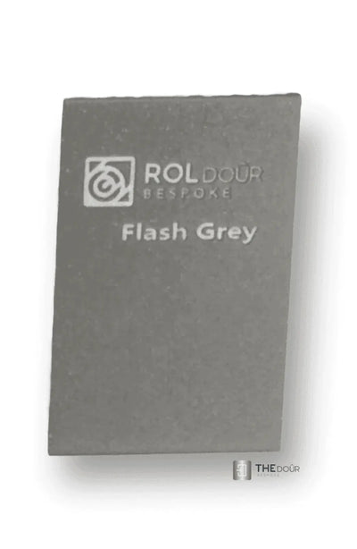 ROLdour Flash Grey Einziehbares wasserdichtes Wohnmobil-Duschtür-Set, Tambour-Alternative THEdoûr Bespoke