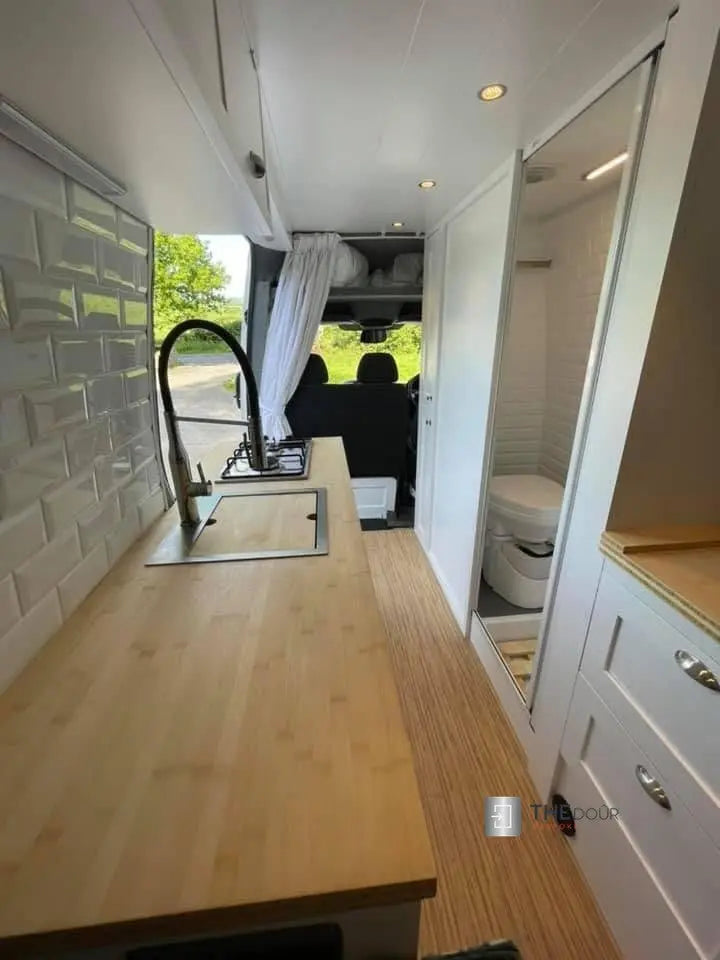 ROLdour Single Retractable door kit - Gloss White frame-TAMdour-Dark grey,door,Drak grey,retractable dark grey door,ROLdour,shower,shower door