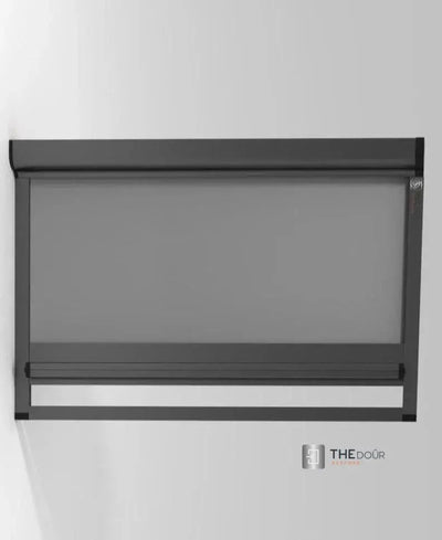ROLdour Small Custom Made, Space Saving Horizontal or Vertical Sliding Door / Screen, Waterproof, Blackout in Lightweight Aluminium Frame THEdoûr Bespoke