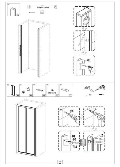 White FOLdoûr Bi Fold Accordion Aluminium Frame Frosted White Acrylic Shower Screen Door Designed for a Campervan FOLdoûr
